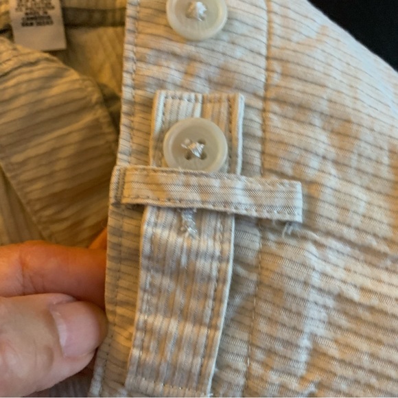 CALVIN KLEIN. Cream Twill Pants, flat front w/ two pockets and two back … - Picture 9 of 9